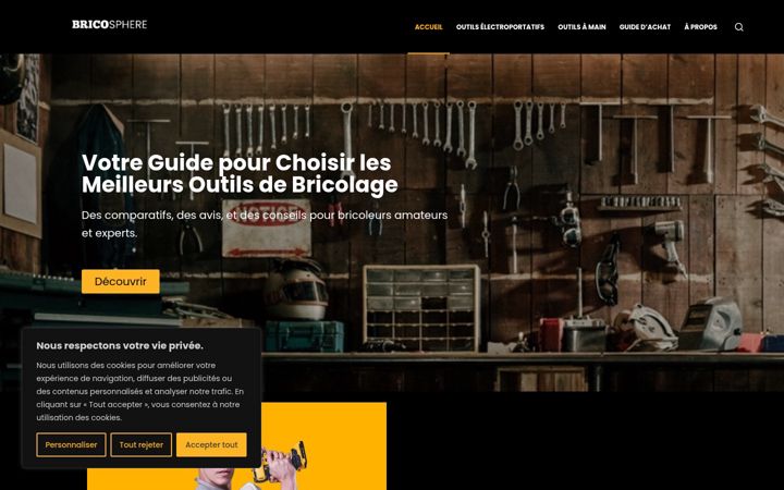 Screenshot of bricosphere.fr