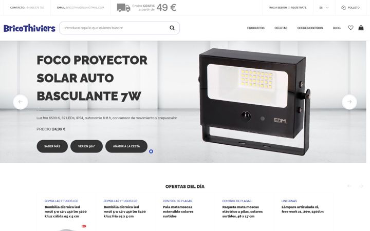 Zrzut ekranu bricothiviers.com