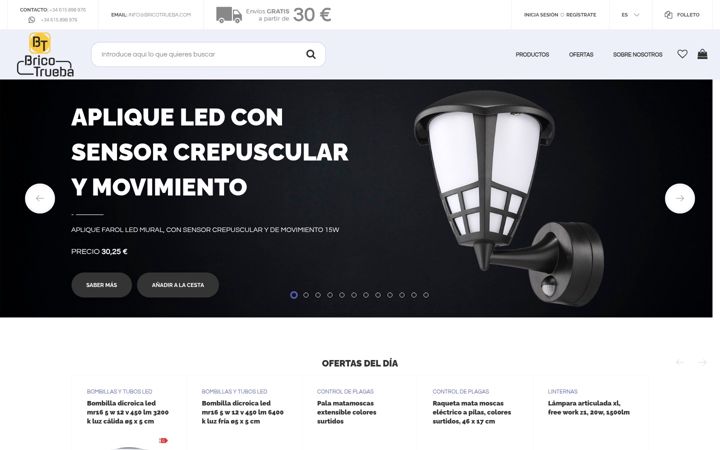 Screenshot of bricotrueba.com