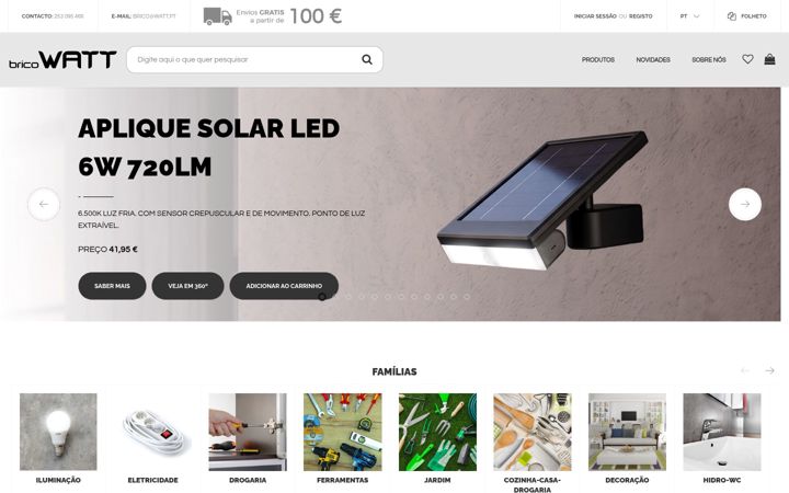 Screenshot of bricowatt.pt