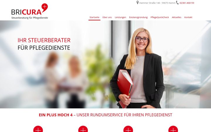 Screenshot of bricura.de