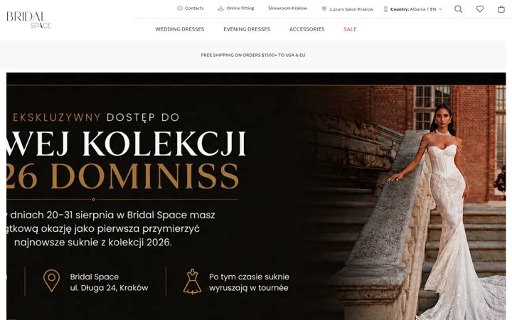 Screenshot of bridal-space.com