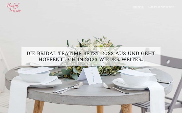 Ekraanipilt saidist bridal-teatime.de
