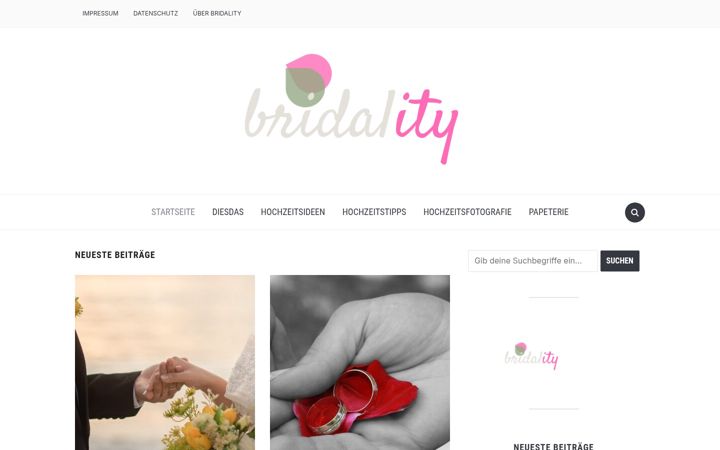 Screenshot of bridality.de