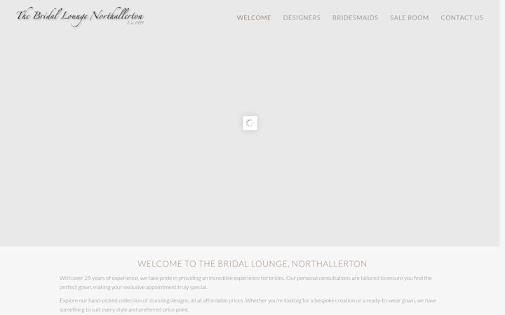 Screenshot of bridalloungenorthallerton.co.uk