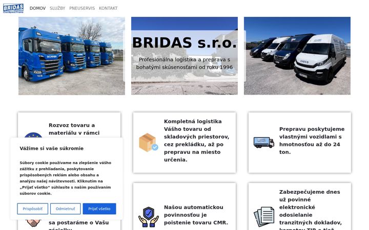 Screenshot of bridas.sk