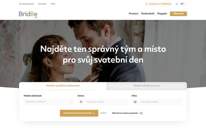 Képernyőkép: bridee.cz