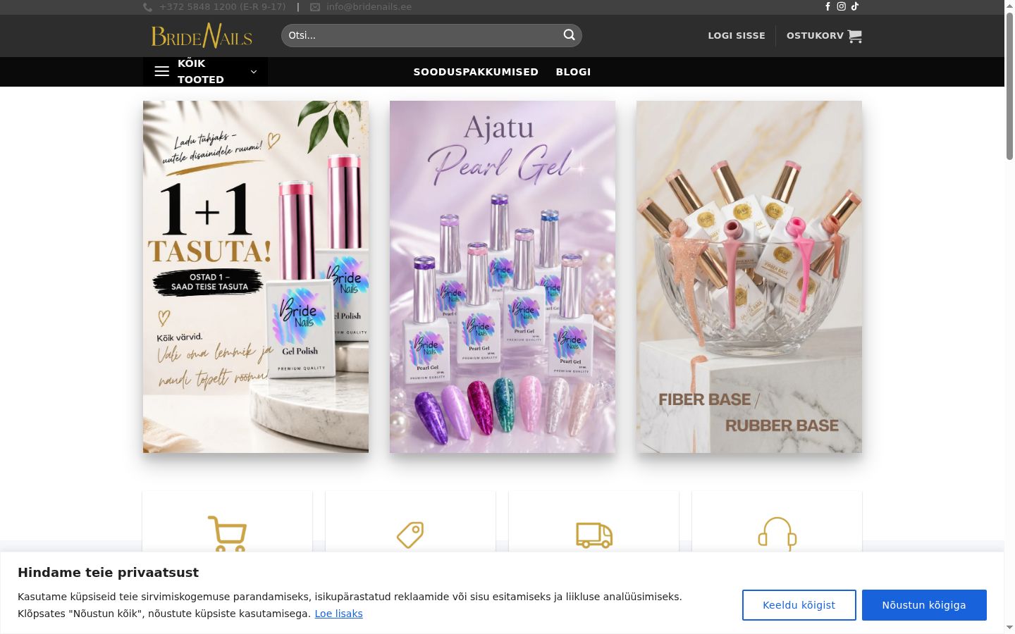 Screenshot tal-banner tal-kunsens muri qabel kwalunkwe interazzjoni