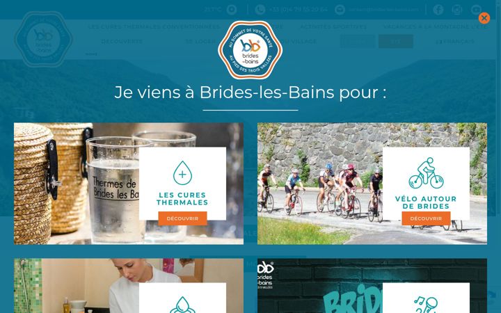 Screenshot of brides-les-bains.com