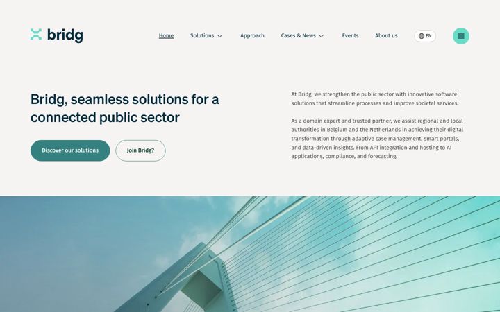 Screenshot of bridg-software.eu