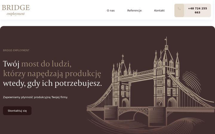 Screenshot of bridge-employment.com.pl