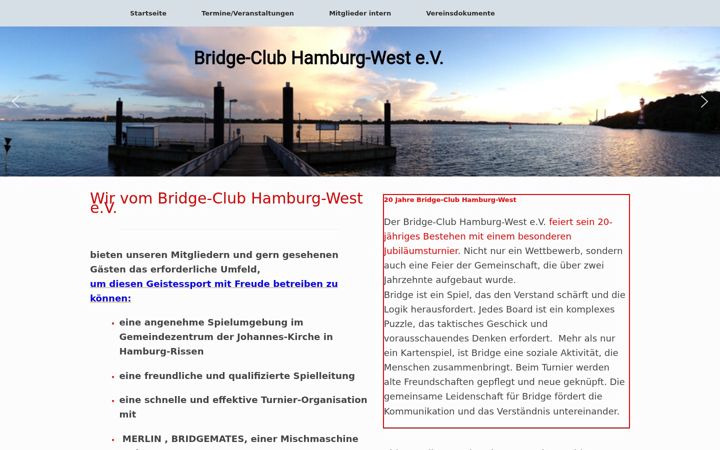 Ekraanipilt saidist bridge-hhwest.de