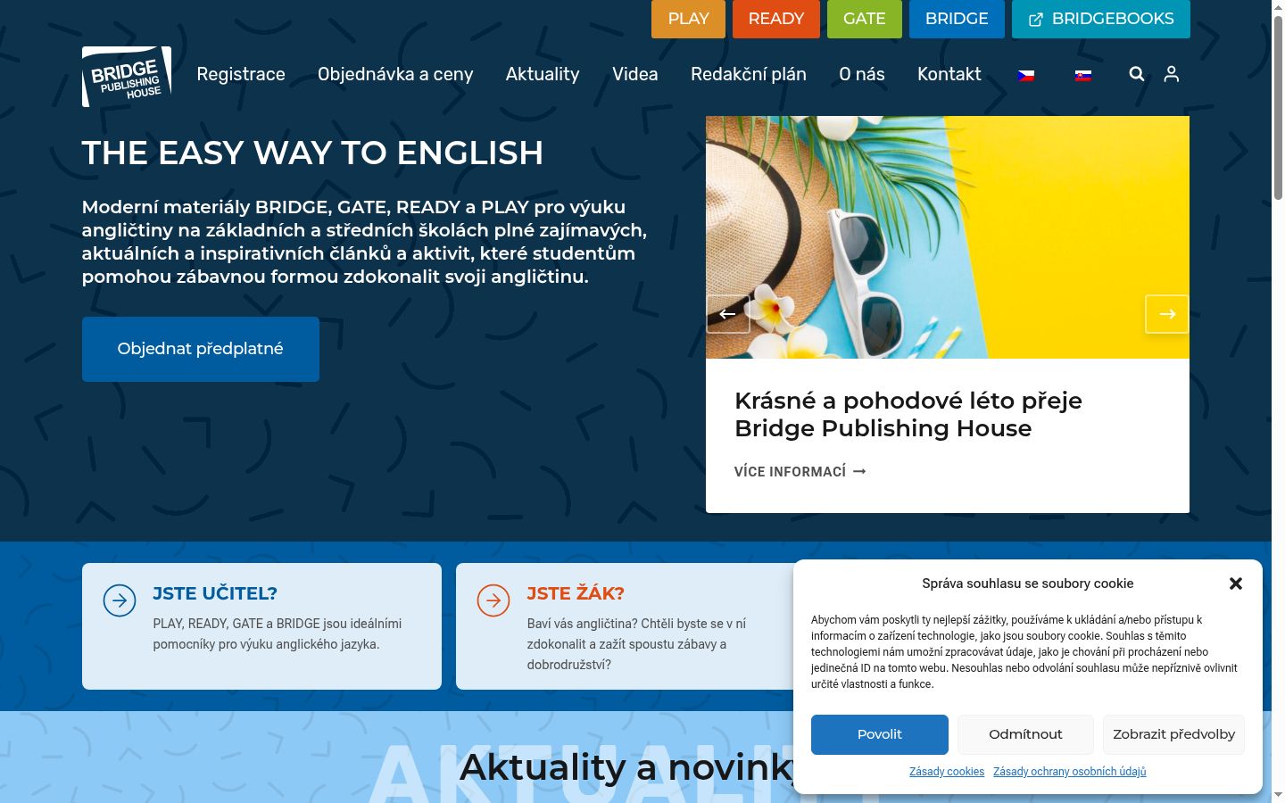 Zrzut ekranu banera zgody wyświetlanego przed jakąkolwiek interakcją