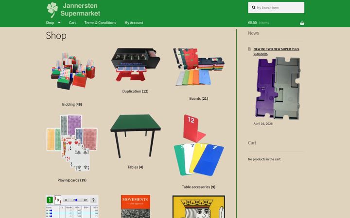 Screenshot of bridge-shop.com