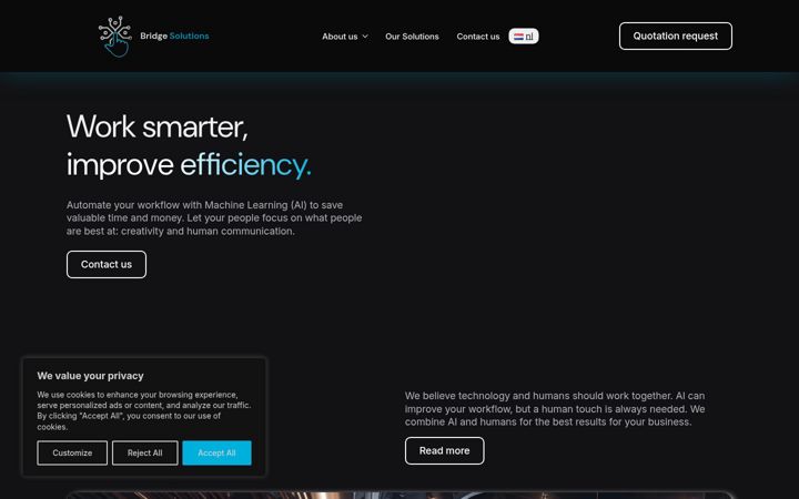 Screenshot of bridge-solutions.io
