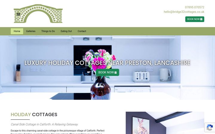 Screenshot of bridge32cottages.co.uk