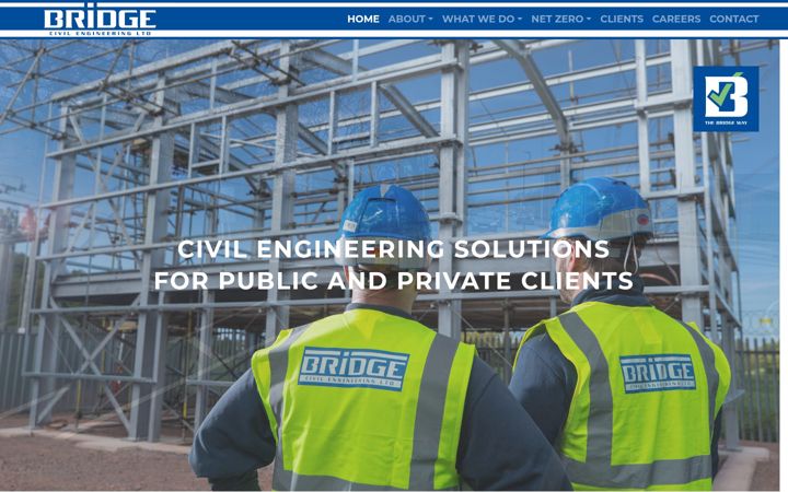 Screenshot of bridgecivileng.co.uk