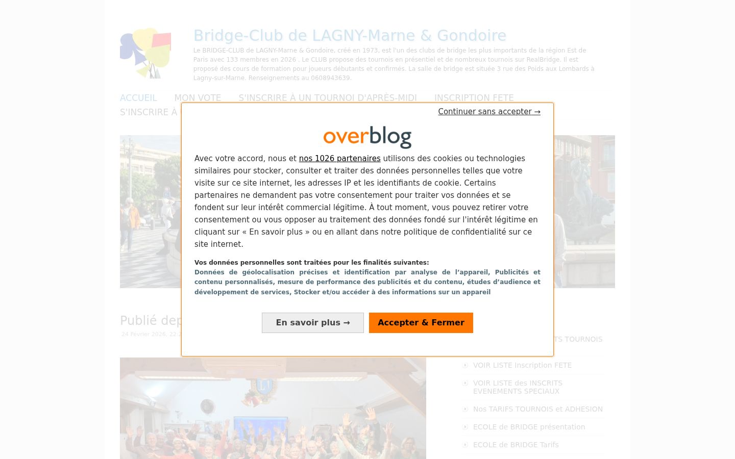 Captura de ecrã do banner de consentimento apresentado antes de qualquer interação