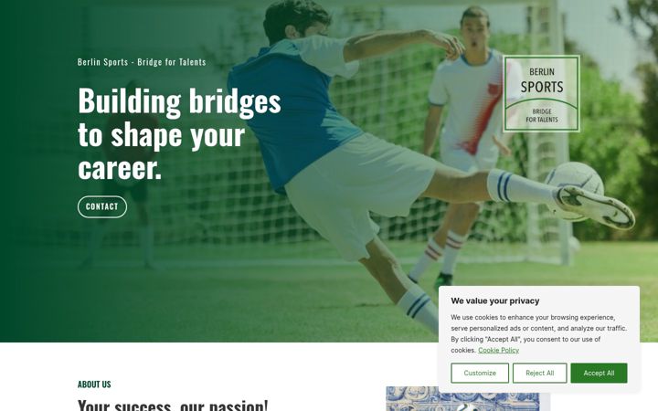 Screenshot of bridgefortalents.com