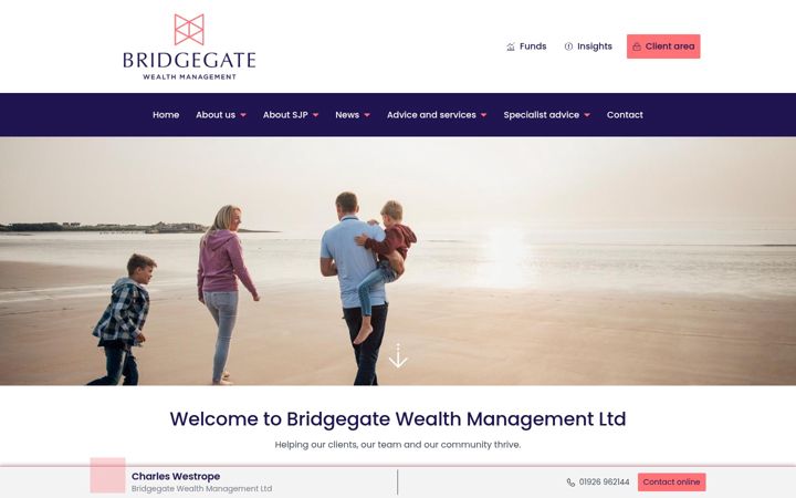 Screenshot of bridgegatewm.co.uk