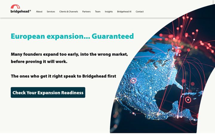 Screenshot of bridgeheadagency.com
