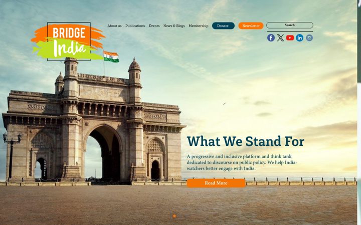 Screenshot of bridgeindia.org.uk