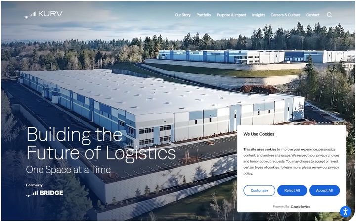 Screenshot of bridgeindustrial.com