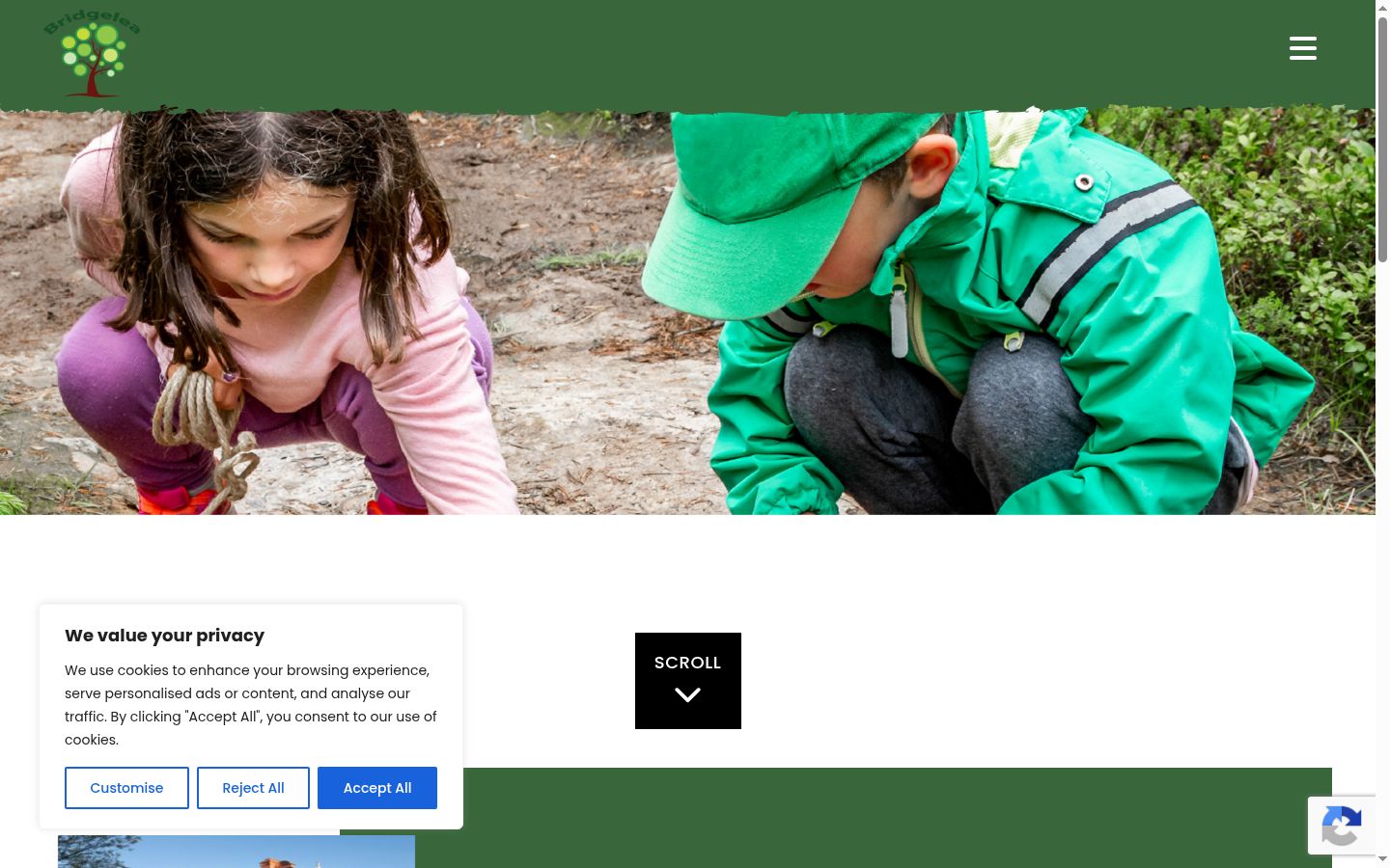 Screenshot van de toestemmingsbanner zoals getoond vóór enige interactie