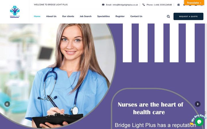 Screenshot of bridgelightplus.co.uk