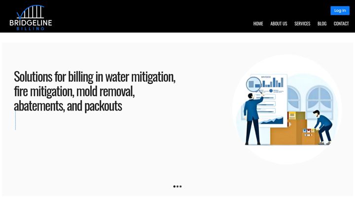 Screenshot of bridgelinebilling.com