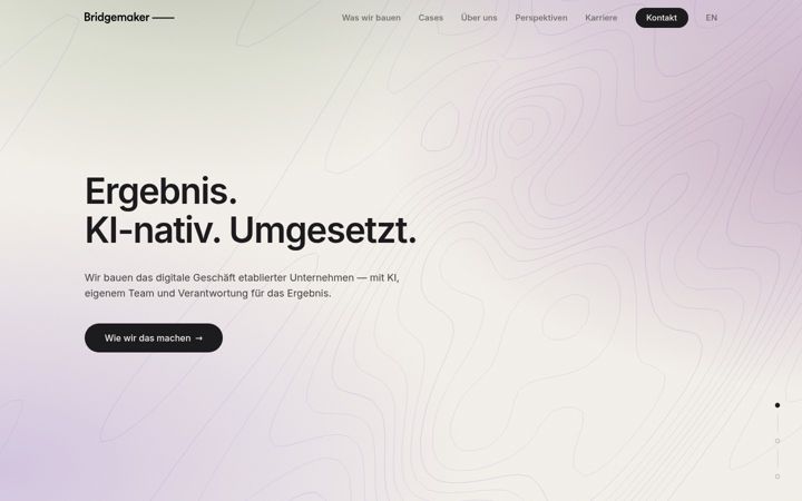 Screenshot of bridgemaker.com