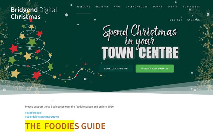 Screenshot of bridgenddigital.christmas
