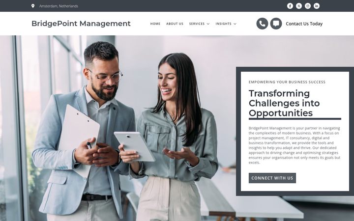 Screenshot of bridgepointmanagement.nl