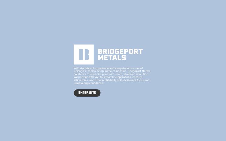 Screenshot of bridgeportmetals.com