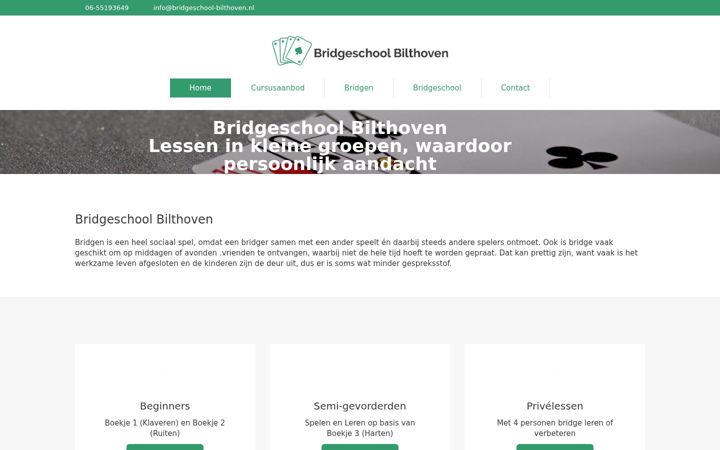 Screenshot of bridgeschool-bilthoven.nl