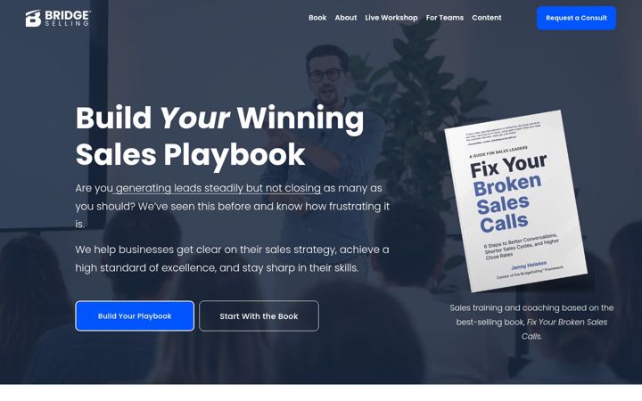 Screenshot of bridgeselling.com