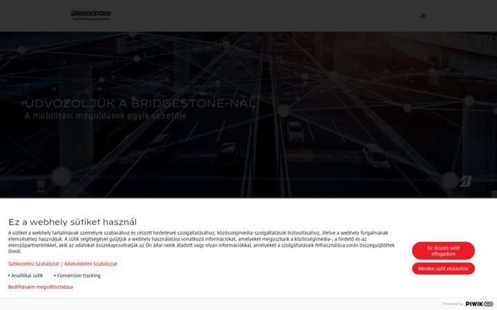 Screenshot of bridgestone.hu
