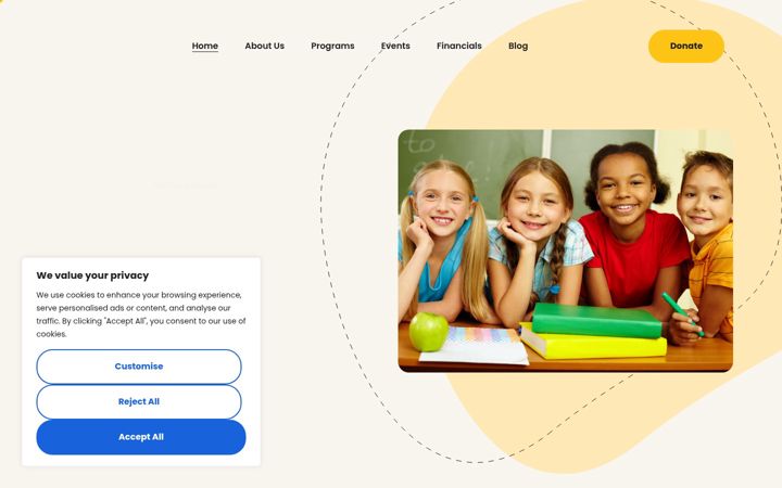 Képernyőkép: bridgethegapforkids.org