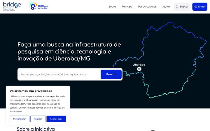 Kuvakaappaus sivustosta bridgeuberaba.com.br