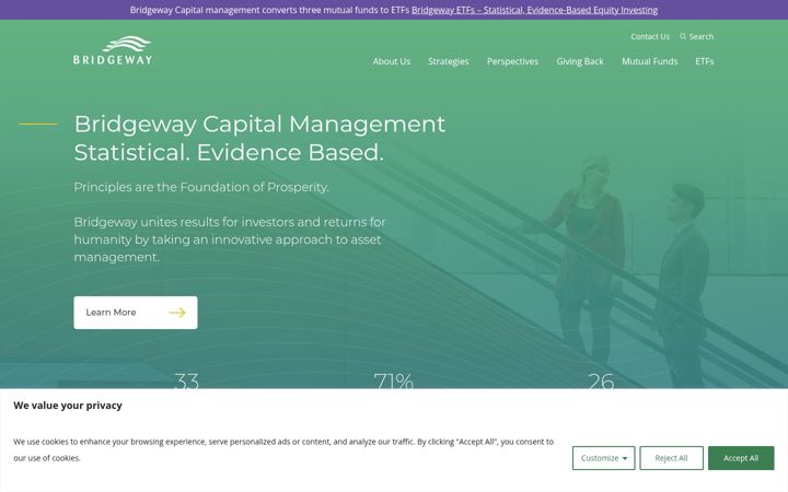 Screenshot of bridgeway.com