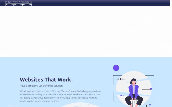 Screenshot of bridgewebsolutions.com