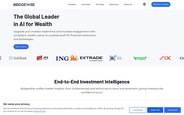 Screenshot of bridgewise.com