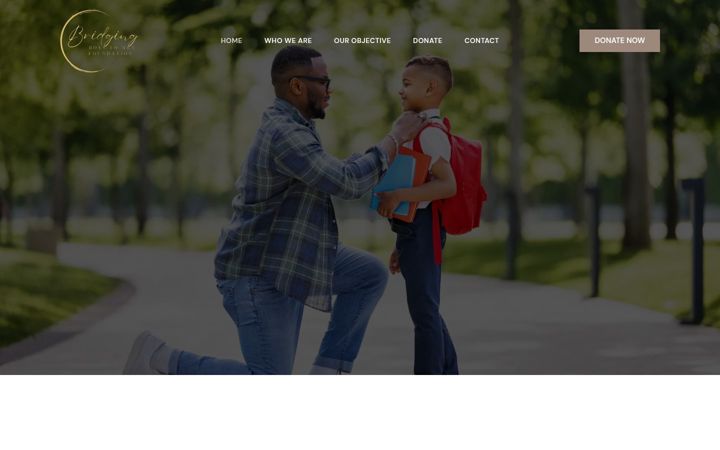 Screenshot of bridgingboys2men.org
