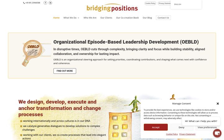Screenshot of bridgingpositions.com