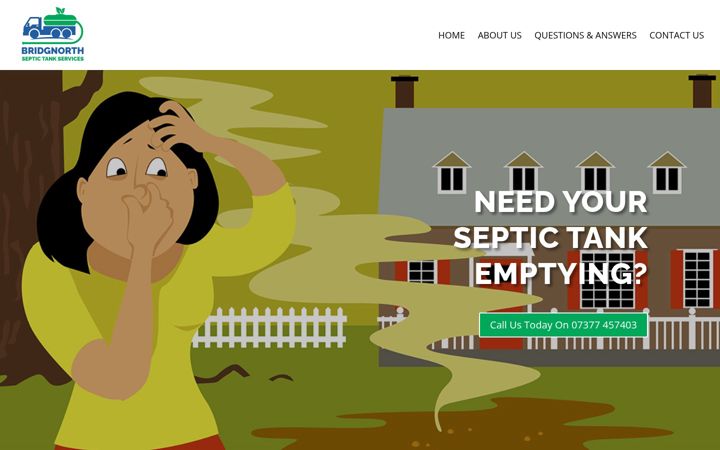 Screenshot of bridgnorthseptictanks.co.uk