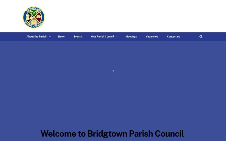 Screenshot ta' bridgtownparishcouncil.org.uk