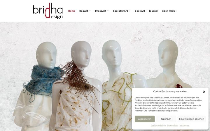 Ekraanipilt saidist bridhadesign.de