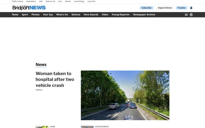 Screenshot of bridportnews.co.uk