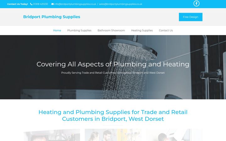 Screenshot of bridportplumbingsupplies.com