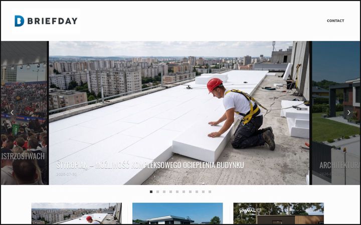 Screenshot of briefday.com